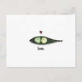 Peapod-Liebe Postkarte (Vorderseite)