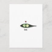 Peapod-Liebe Postkarte (Vorderseite)