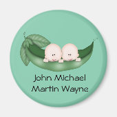 Peapod Twins Baby Duwer Favoriten Magnet (Vorne)