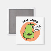 Pear-anoid Fruchtpear Pun Magnet (Vorderseite/Rückseite)