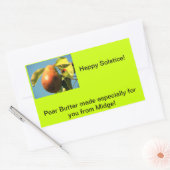 Pear Butter Jam Label Rechteckiger Aufkleber (Umschlag)