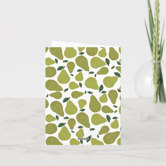 Pear couples with picture Baby Shower Invitation Einladung (Rückseite)