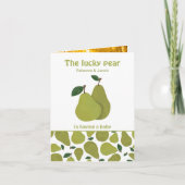 Pear couples with picture Baby Shower Invitation Einladung (Vorderseite)