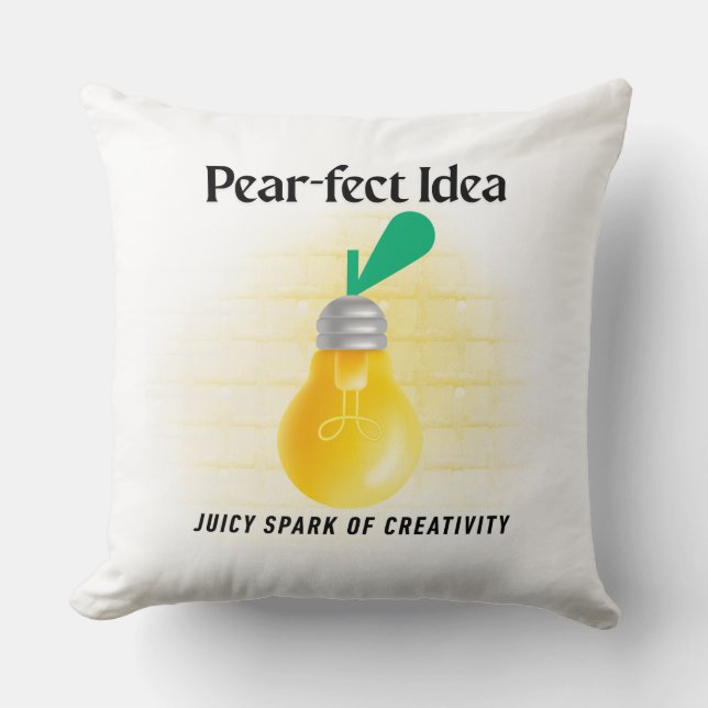 Pear-Fect-Idee Kissen (Vorderseite)