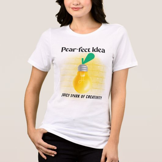 Pear-Fect-Idee Tri-Blend Shirt (Vorderseite)