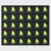 Pear-fein Niedliches Fruchtpear Dark BG Geschenkpapier (Flach)