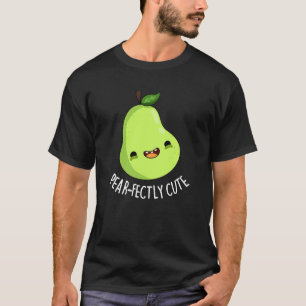 Pear-fein Niedliches Fruchtpear Dark BG T-Shirt