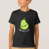 Pear-fein Niedliches Fruchtpear Dark BG T-Shirt (Vorderseite)