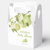 Pear Fruit Baby Dusche Geschenkschachtel (Geöffnet)