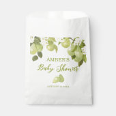 Pear Fruit Baby Dusche Geschenktütchen (Vorderseite)