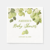 Pear Fruit Baby Dusche Serviette (Vorderseite)