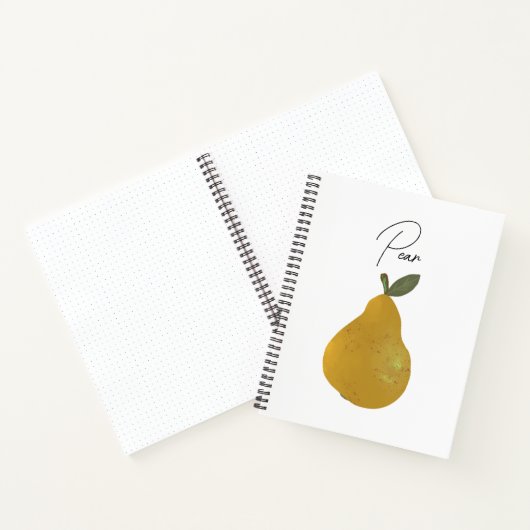 Pear Fruit Illustration Notizblock (Innenseite)