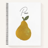 Pear Fruit Illustration Notizblock (Vorderseite)