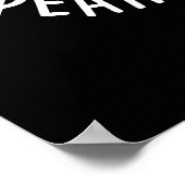 Pear-Funny Seet Fruit Birne Pun Dark BG Poster (Ecke)