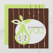 Pear für Ihre Einladungen (Vorne/Hinten)