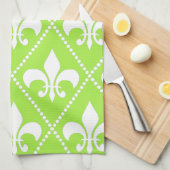 Pear Green Lilie Geschirrtuch (Viertel Falte)