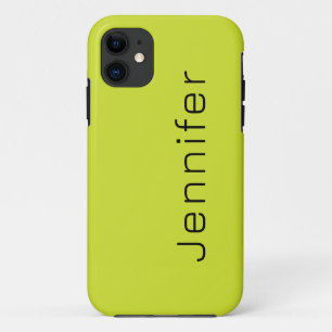 Pear Green Solid Color Minimalistischer Name Case-Mate iPhone Hülle