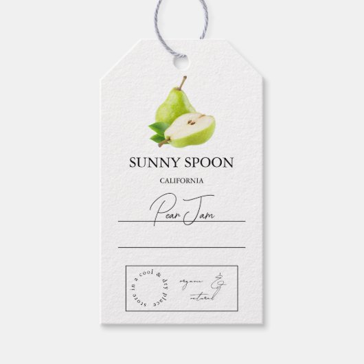 Pear Hang Tag Geschenkanhänger (Vorderseite)