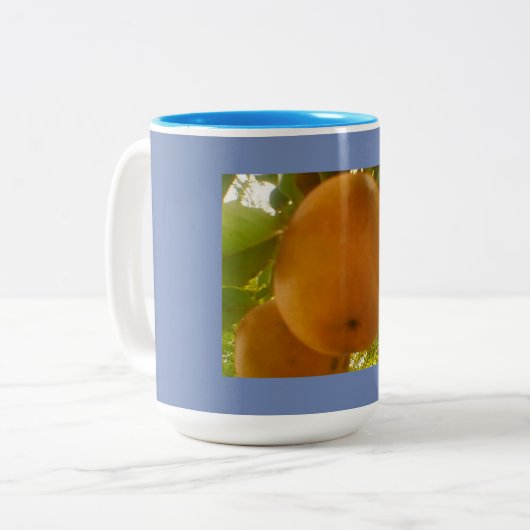 Pear Harvest Zweifarbige Tasse (Vorderseite Links)