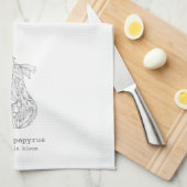 Pear in Bloom Geschirrtuch (Viertel Falte)