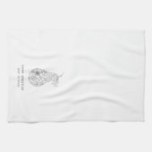 Pear in Bloom Geschirrtuch (Horizontal)