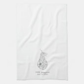 Pear in Bloom Geschirrtuch (Vertikal)