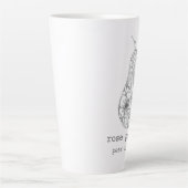 Pear in Bloom Latte Mok Milchtasse (Vorderseite)