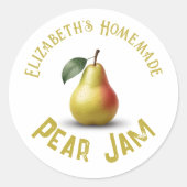 Pear Jam Runder Aufkleber (Vorderseite)