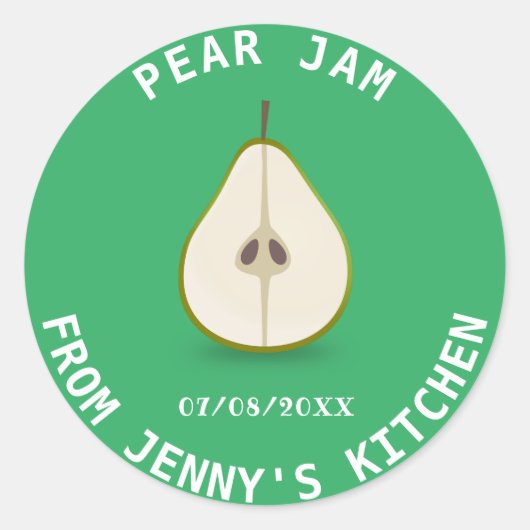 Pear Jam Runder Aufkleber (Vorderseite)
