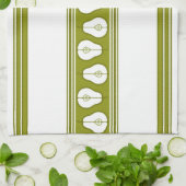 Pear Luxury Jacquard Stripes Geschirrtuch (Gefaltet)