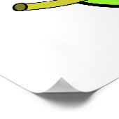 Pear-Man Pearman Driving in PearMobile Poster (Ecke)