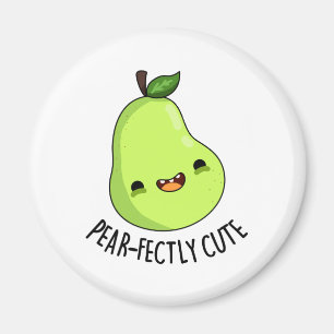 Pear-Niedliche Fruchtpear Pun Magnet