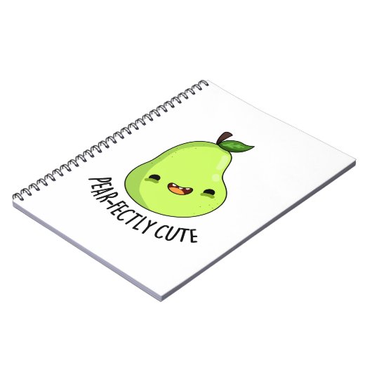 Pear-Niedliche Fruchtpear Pun Notizblock (Linke Seite)