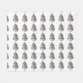 Pear Shaped Diamond Fleecedecke (Vorderseite (Horizontal))