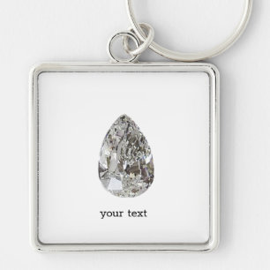 Pear Shaped Diamond Schlüsselanhänger