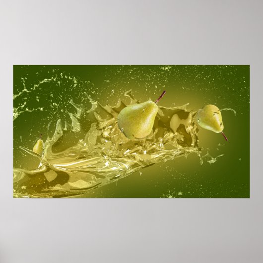 Pear Splash Poster (Vorne)