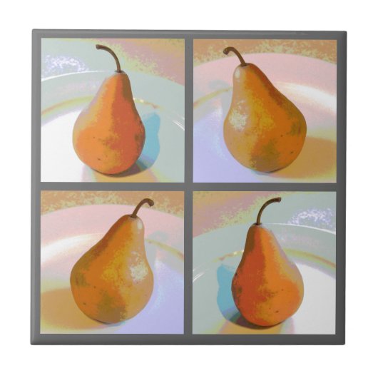 Pear Still Life-Gruppe Fliese (Vorderseite)