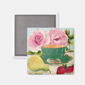 Pear & Tee Magnet (Vorderseite/Rückseite)