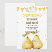 Pear theme party invitation einladung (Vorne/Hinten)