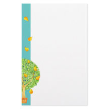 Pear Tree aquamarin Stationery