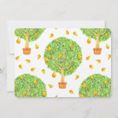 Pear Tree Flat 12x18" Einladungskarte für Hochzeit Einladung (Rückseite)