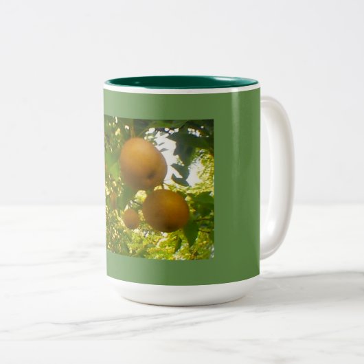 Pear Tree Green Zweifarbige Tasse (VorderseiteRechts)