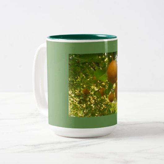 Pear Tree Green Zweifarbige Tasse (Vorderseite Links)