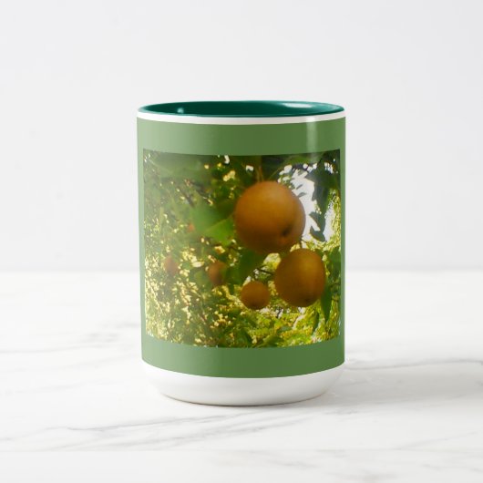 Pear Tree Green Zweifarbige Tasse (Mittel)