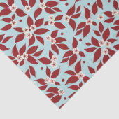 Pear Tree Holiday - Cranberry Red Seidenpapier (Detail)