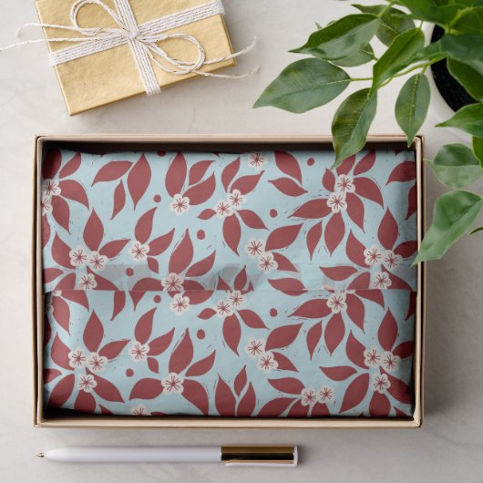 Pear Tree Holiday - Cranberry Rot Seidenpapier (Geschenk)