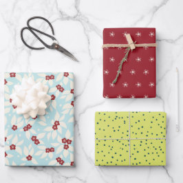 Pear Tree Holiday Geschenkpapier Set
