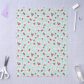 Pear Tree Holiday - Pear blossom - Cranberry Red Seidenpapier (Basteln)