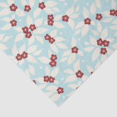 Pear Tree Holiday - Pear blossom - Cranberry Red Seidenpapier (Detail)