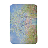 Pear Tree in Blume - Claude Monet Badematte (Vorderseite Vertikal)